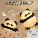 Rechargeable Cute Panda Night Light, 3 Level Dimmable Nursery Nightlight with Timer, Silicone Light Cute Animal Night Lamp for Breastfeeding Toddler Baby Kids Decor, Squishy Lamps Girls Panda Gifts by TinyTreasures Baby Boutique