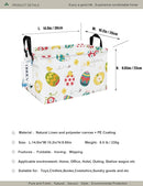 Rectangular Folding Laundry Basket,waterproof Canvas Basket,gift basket,Suitable for children's room,Office,Clothes,Toys Storage(Easter Eggs) by TinyTreasures Baby Boutique
