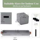 PERFNIQUE Indoor Herb Garden, Herb Garden Planter Set with Tray, Farmhouse Indoor Plant Pots, Windowsill Herb Garden with Drainage(Planter only) for Indoor/Outdoor, Window Pots(Grey) by GreenHaven Gardens