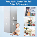 Refrigerator Lock AOSITE 4 Pack Mini Fridge Locks for Kids No Drill Cabinet Lock with Keys Cupboard Lock Child Safety Locks for Cabinets Drawer Locks with Keys Freezer Lock White by TinyTreasures Baby Boutique