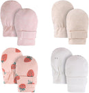 Newborn Baby Mittens Infant No Scratch Gloves Cotton Mitts for Baby Girls Boys by TinyTreasures Baby Boutique