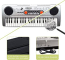 Raimy Piano Keyboard for Kids 49 Keys Portable Keyboard Piano Early Learning Educational Electronic Musical Instrument Toys Gifts for 3 4 5 6 7 8 9 Year Old Boys and Girls (Silver) by TinyTreasures Baby Boutique