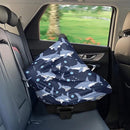 Binienty Cartoon Shark Print Car Seat Canopies for Baby Boys Girls, Women's Light Soft Nursing Cover Breastfeeding Scarf Breathable Stroller Cover for Sun and Windy by TinyTreasures Baby Boutique