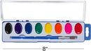Bedwina Watercolor Paint Set- Bulk Of 24 Sets - 8 Water Color Washable Paints, Palette Tray and Painting Brush, for Art Schools and Paint Party Supplies by TinyTreasures Baby Boutique