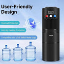 ICEPURE Water Dispenser with Ice Maker, 3-in-1 Hot and Cold Water Cooler with Built-in Bullet Ice Maker Machine, 26.5lbs/24H, Top Loading for 3-5 Gallon Bottle, Child Safety Lock, Black by CozyNest Decor