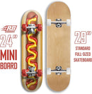 24 inch Rude Boyz Mini Cruiser Skateboard - Aluminium Trucks - Kids Skateboard Ages 5-8 Beginner - Skateboards for Kids by TinyTreasures Baby Boutique