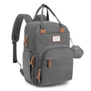 RUVALINO Diaper Bag Backpack, Multifunction Travel Back Pack Maternity Baby Changing Bags, Large Capacity, Waterproof and Stylish, Iron Gray by TinyTreasures Baby Boutique