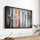 ElephantStock Ski Collection Wall Art - Horizontal Framed Canvas - 1-Piece Bathroom Wall Decor - Photography sports Canvas Print - Brown and Black Decor for Wall - 19" X 13" by CozyNest Decor