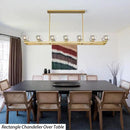 72 Inch Brass Rectangle Wagon Wheel Chandeliers, Gold Chandelier for Dining Room Over Table, Modern Crystal Long Chandelier for High Ceiling, Farmhouse Large Linear Chandeliers for Kitchen Island by CozyNest Decor