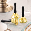 Boao 12 Pieces Metal Hand Bells Music Service Hand Bells Musical Instruments Percussion for Christmas Party Supplies(Gold) by TinyTreasures Baby Boutique