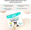 Uproot Clean Washing Machine Cleaner Tablets Ultra - 40% Stronger Formula: Designed for Pet Owners, Remove Residue, Grime & Odors, Compatible with HE, Top & Front Load, 24 Pack - 12 Month Supply by CozyNest Decor