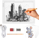 Rechargeable A4 Light Pad with Innovative Stand and Top Clip, Elice Wireless Bright Light Tracing Board Portable LED Artcraft Tracer Box for Drawing, Cricut Weeding Vinyl, Diamond Painting (White) by TinyTreasures Baby Boutique