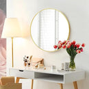 Fabuday Gold Circle Mirror for Bathroom - 24 Inch Golden Framed Round Mirror for Wall Decor, Living Room, Bedroom, Entryway Circular Mirrors by CozyNest Decor