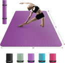 HAPBEAR Extra Large Yoga Mat - 72"x48"/78"x54", 1/4" & 1/3" Thick, Non-Slip, Durable, Eco-Friendly, Wide Exercise Mat for Home Workouts, Yoga, Pilates, Stretching, Meditation (Barefoot Exercise) by TinyTreasures Baby Boutique