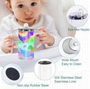 12 Oz Sublimation Sippy Cup 4 Pack, Kids Sublimation Sippy Tumblers, Stainless Steel Sublimation Todder Water Bottle by TinyTreasures Baby Boutique