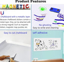 Magnetic Whiteboard Paper for Wall 46.3" x 18" Adhesive Magnetic Dry Erase White Board Sticker with 36 Magnet Letters 6 Markers for Kid Removable Peel and Stick Whiteboard Wallpaper Roll by TinyTreasures Baby Boutique
