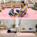 ACOMOPACK Baby Play Mat for Floor,1.3" Thick Memory Foam Area Rug for Living Room,Soft Velvet Crawling with Non-Slip Bottom for Kid,Toddler,39"×59" Tummy Time Nursery Rugs,Yoga（Pink） by CozyNest Decor