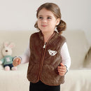 Baby Boys Girls Fleece Vest Zip Up Cute Bear Jackets Fuzzy Fall Winter Warm Clothes Newborn Outwear for Toddler Infant by TinyTreasures Baby Boutique
