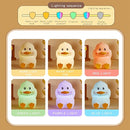 Soft Silicone Cute Duck Night Light, 2-Level Brightness 6 Colors Changeable, with Timing Function Rechargeable Night Light for Nursery Kids Bedroom, Toddler Gift by TinyTreasures Baby Boutique