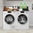 Royxen Laundry Countertop with 2-Tier Shelf Universal Fit, Washer and Dryer Countertop with Storage Space, Shelf Height 11.5 Inches, Solid Wood, Black by CozyNest Decor