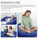 Bean Bag Chair for Adults 5FT,Soft Removable Cover for Teens/Girls Bedroom,Fluffy Giant Round Floor Beanbag Lounger Chairs (No Filler,Sapphire) by CozyNest Decor