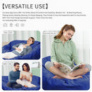 Bean Bag Chair for Adults 6FT,Soft Removable Cover for Teens/Girls Bedroom,Fluffy Giant Round Floor Beanbag Lounger Chairs (No Filler,Sapphire)