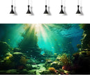 Ocean Floor Fish Tank Background Under The Sea Coral Reef Aquarium Background Tropical Fish Terrarium Backgrounds Underwater Rock Cave Sunray Fish Tank Backgrounds Decorations 30x12in by GreenHaven Gardens