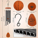 Retirement Gift for Woman Men Coworker Teacher Nurses Friends Mom Dad Grandma Grandpa Retirees, Coworkers Farewell Going Away Gift, 32" Wind Chimes Retirement Decorations by CozyNest Decor