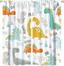 Dinosaur Curtains for Kids Boys Girls Home Decor Childish Cute Dino Animals Print Pattern Rod Pocket Blackout Window Drapes for Nursery Baby Bedroom Playroom W31.5xL72in 2 Panels by TinyTreasures Baby Boutique