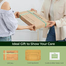 Wood Cutting Board for Kitchen - Reversible Bamboo Cutting Boards Gift Set of 3 with Juice Groove, Wooden Chopping Board for Meat, Fruit, Vegetables & Cheese (Pre Oiled, Natural) by CozyNest Decor