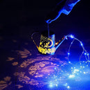 YJFWAL Watering Can With Solar Garden Lights, Fairy Butterfly Decor, Star Shower Art Hanging Waterfall for Outdoor Table, Patio, Yard, Pathway, Walkway (Blue) by GreenHaven Gardens