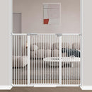 Frail 40.5" Extra Tall Baby & Pet Gate, 54.8"-57.4" Wide, White by TinyTreasures Baby Boutique