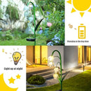VCUTEKA Solar Garden Decor Stake Outdoor Light Glass Flower Stake for Yard Lawn Decor Backyard Decorations by GreenHaven Gardens