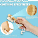 3 Pcs Wood Laundry Stain Brush Stain Remover Brushes with Boar Bristle Small Stain Brush for Clothes for Scrubbing Stains from Furniture Fabric Leather(3 Pcs A) by CozyNest Decor