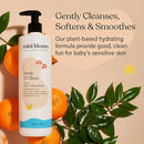 Fresh N’ Clean 2-in-1 Hair + Body Wash | Shampoo Sulfate-Free | Baby & Kid Safe | Gently Cleanses Head to Toe w/Aloe leaf, Chamomile extract, Lavender & Botanicals 16.6 oz by TinyTreasures Baby Boutique