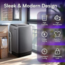 Portable Washing Machines 17.8LBS Full Automatic Clothes Washer and Spinner Combo with 10 Programs and 8 Water Levels, Compact Laundry Wash Spin Dryer for Apartment RV Dorm Home, Grey by CozyNest Decor
