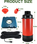 Pond Fountain Aerator 1HP, AS1 750W 15000GPH 110V 120V High Flow Floating Water Fountain Pump With 100ft Power Cord, Thickened Body Aerating Fountains Cascade for Large Small Pond/Lake (No Timer) by GreenHaven Gardens