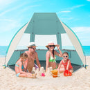 Gorich Portable Beach Tent for 3/4-5/6-7 Person with UPF 50+ UV Protection, Lightweight & Foldable Sun Shelter with 5 Sand Bags, Easy Setup Windproof Beach Umbrella Sun Shade by TinyTreasures Baby Boutique