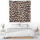 HZOHNAGO Leopard Print Tapestry Rustic Brown Leopard Wild Animal Printed Wall Tapestry Painting Wall Hanging for Bedroom Living Room Dorm 60" W x 60" H by CozyNest Decor