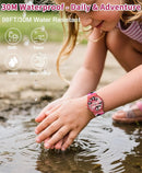 Kids Analog Watch Boys Girls, 30M Waterproof, Sports Watch for Boys, Easy to Read Children's Thin Dial Wrist Watches with Soft Band, for Ages 5-15 Kids Great Birthday Gifts Christmas Day by TinyTreasures Baby Boutique