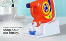 TidyFriend No-Spill Liquid Laundry Detergent Dispenser Holder, Laundry Soap Dispenser Holder with Drip Tray for Laundry Room Organization (No Strap, White) by CozyNest Decor