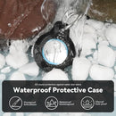 Upgrade Waterproof 2 Pack Airtags Holder with Apple Airtags Keychain, Hard PC Air Tag Case, Anti-Scratch & Shock Air tag Holder, Men's Women's Keyrings & Keychains -Black+Red by TinyTreasures Baby Boutique