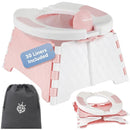 Jool Baby Portable Potty Training Chair with Travel Bag and 30 Liners, Foldable, Indoor/Outdoor Use, Camping (Pink) by TinyTreasures Baby Boutique
