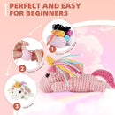 MOREJMTT Crochet Kit for Beginners, Learn to Crochet, Include Easy Knitting Soft Yarn, Step-by-Step Video Tutorial, Hook, Holiday Birthday Gift for Adults and Kids(Unicorn) by TinyTreasures Baby Boutique
