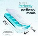 Souper Cubes 2 Tbsp. Silicone Freezer Molds - Perfect for Storing Garlic, Herbs, Ginger, Pesto, Tomato Paste, Lemon Juice, Purees and More - Silicone Baby Food Freezer Tray - Aqua – 1-Pack by TinyTreasures Baby Boutique