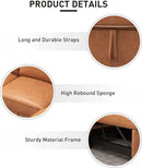 EBELLO Convertible Sleeper Sofa 3 in 1, Faux Leather Modern L-Shaped Couches for Living Room, Pull Out Sectional Futon Sofa Bed with Storage Space, USB Ports and Cup Holders for Bedroom, Brown by CozyNest Decor