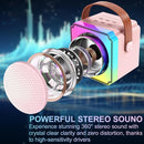 Mini Karaoke Machine for Kids Adults, Portable Bluetooth Speaker with 2 Wireless Microphones, Birthday Toys for Girls Ages 4 5 6 7 8 9 10 11 12+ Years Old Toddler by TinyTreasures Baby Boutique