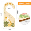 R HORSE 8Pcs Safari Baby Closet Dividers, Double Sided Nursery Hanger Dividers Wood Baby Closet Size Organizers for Boy Girl Birthday Christmas Gift (0-24 Months) by TinyTreasures Baby Boutique