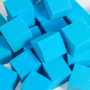 Foam Pit Cubes - 24 PCS 5 Inches Gymnastics Foam Blocks Trampoline Blocks, Multi-Sport Protective Padding for Freerunning, Trampoline, Parkour, Skate Parks & BMX - Blue by TinyTreasures Baby Boutique