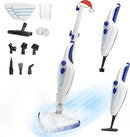 12-in-1 Steam Mop, Fast 15-Sec Heat-Up, 1500W Detachable Handheld Steam Cleaner with 2 Dirt Grip Pads, Removes 99.99% Stubborn Stains for Hardwood Floors, Clothes, Windows, Tiles, Furniture, Blue by CozyNest Decor